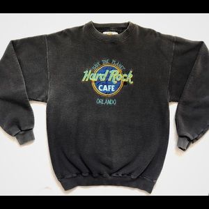VINTAGE 90s HARD ROCK CAFE  ORLANDO CREWNECK